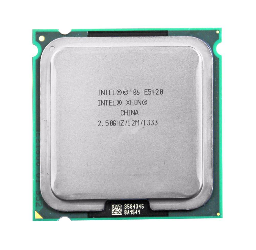 E5420 Intel Xeon Quad-Core 2.50GHz 1333MHz FSB 12MB L2 Cache Socket LGA771 Processor