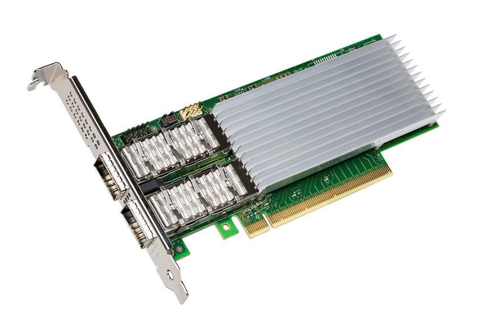 E810CQDA2 Intel Dual-Ports QSFP28 100Gbps PCI Express 4.0 x16 Low Profile and Full Height Network Adapter