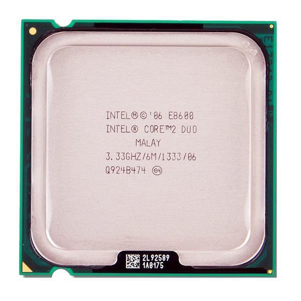 E8600 Intel Core 2 Duo 3.33GHz 1333MHz FSB 6MB L2 Cache Processor