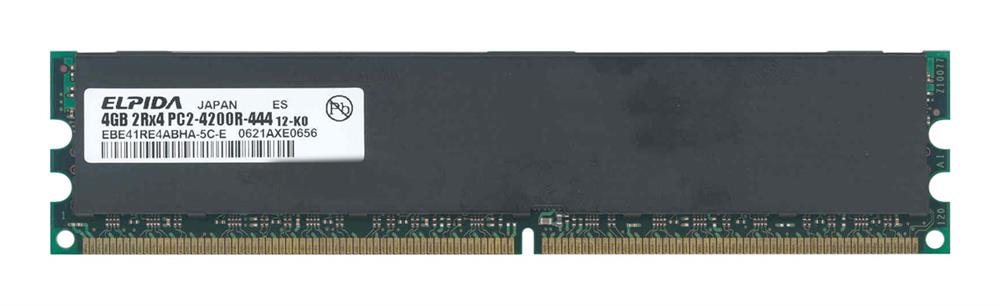 EBE41RE4ABHA-5C-E Elpida 4GB PC2-4200 DDR2-533MHz ECC Registered CL4 240-Pin DIMM Dual Rank Memory Module
