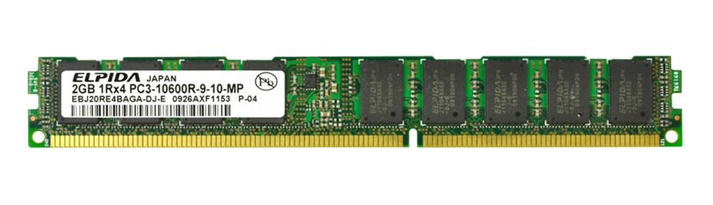 EBJ20RE4BAGA-DJ-E Elpida 2GB PC3-10600 DDR3-1333MHz ECC Registered CL9 240-Pin DIMM Very Low Profile (VLP) Memory Module