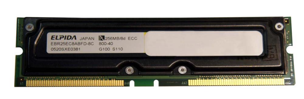 EBR25EC8ABFD-8C Elpida 256MB 800MHz 40ns 184-Pin RDRAM RIMM Memory Module