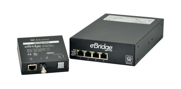 EBRIDGE4SK Altronix EoC Receiver and PoE/PoE+ EoC Transceiver Switch (Kit) - Network (RJ-45) - Fast Ethernet -