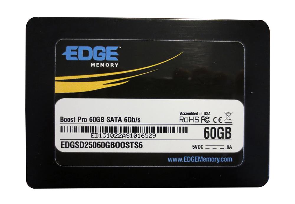 EDGSD25060GBOOSTS6 EDGE 60GB 6Gb/s SATA 2.5-inch Solid State Drive (SSD)
