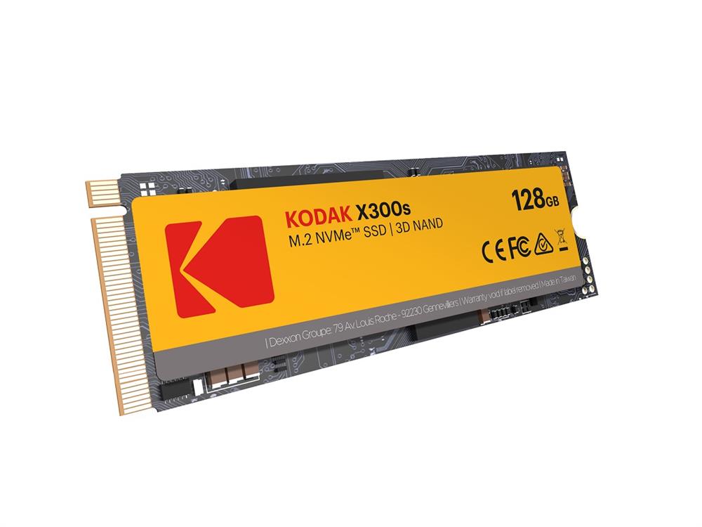EKSSD128GX300SK Kodak X300 Series 128GB TLC PCI Express 3.0 x4 NVMe M.2 2280 Internal Solid State Drive (SSD)
