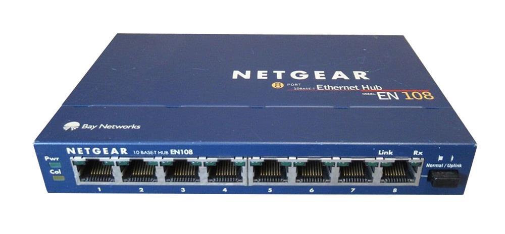 EN108TP NetGear 10Base-T 8-Port Ethernet Hub (Refurbished)