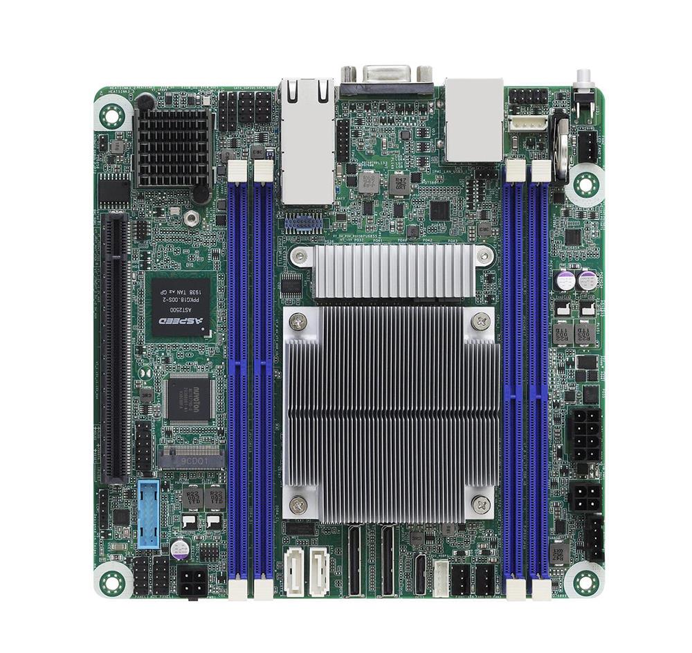 EPYC3451D4I2-2T ASRock Socket SP4 System On Chipset AMD EPYC 3451 Processors Support DDR4 4x DIMM 14x SATA 6.0Gb/s Mini-ITX Server Motherboard (Refurbished)