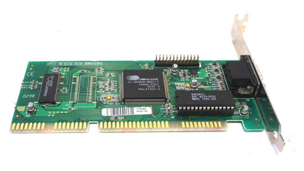 EUD5U9BRI4495 Cirrus ISA Logic VGA 16-bit 3MB RAM Card