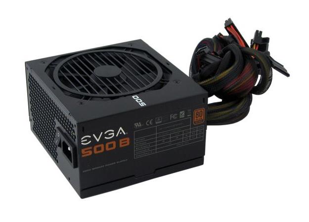 EV500WBRZ EVGA 500b Bronze 100-b1-0500-kr 500-Watts 80 Plus Bronze Eps12v Power Supply