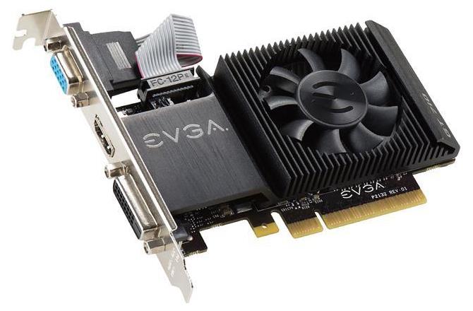 EVGT710H2 EVGA Nvidia GeForce GT 710 2GB DDR3 64-Bit VGA/ Dual Link DVI-D/ HDMI PCI-Express 2.0 x16 Video Graphics Card