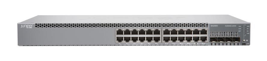 EX2300-24P-VC Juniper EX2300 24-Ports PoE+ Layer3 Managed Switch with 4x SFP/SFP+ Ports and Virtual Chassis License (Refurbished)