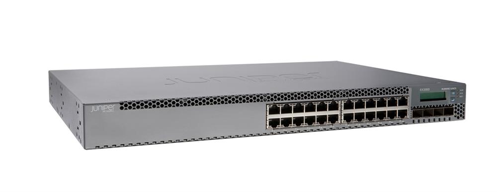 EX3300-24P Juniper EX3300 24-Ports 10/100/1000Base-T Layer 3 Switch with 4 SFP+ uplink ports (Refurbished)