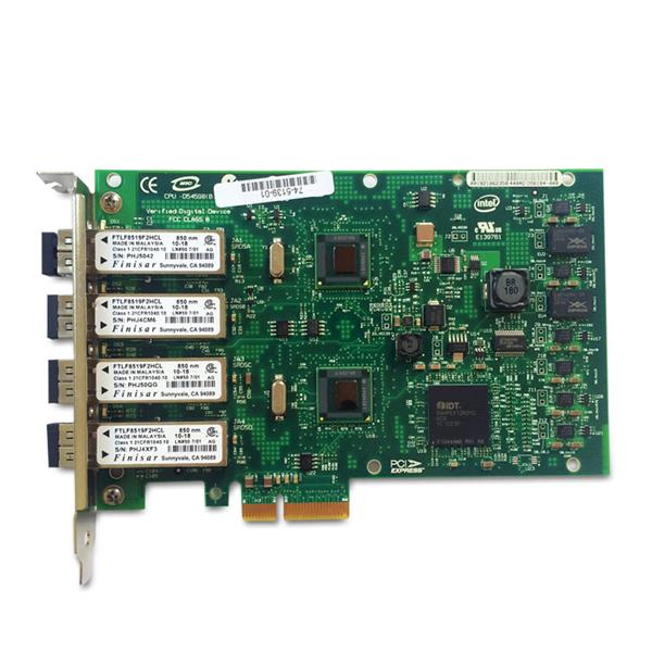 EXPI9404PF Intel PRO/1000 PF Quad-Ports LC 1Gbps 1000Base-SX Gigabit Ethernet PCI Express x4 Server Network Adapter