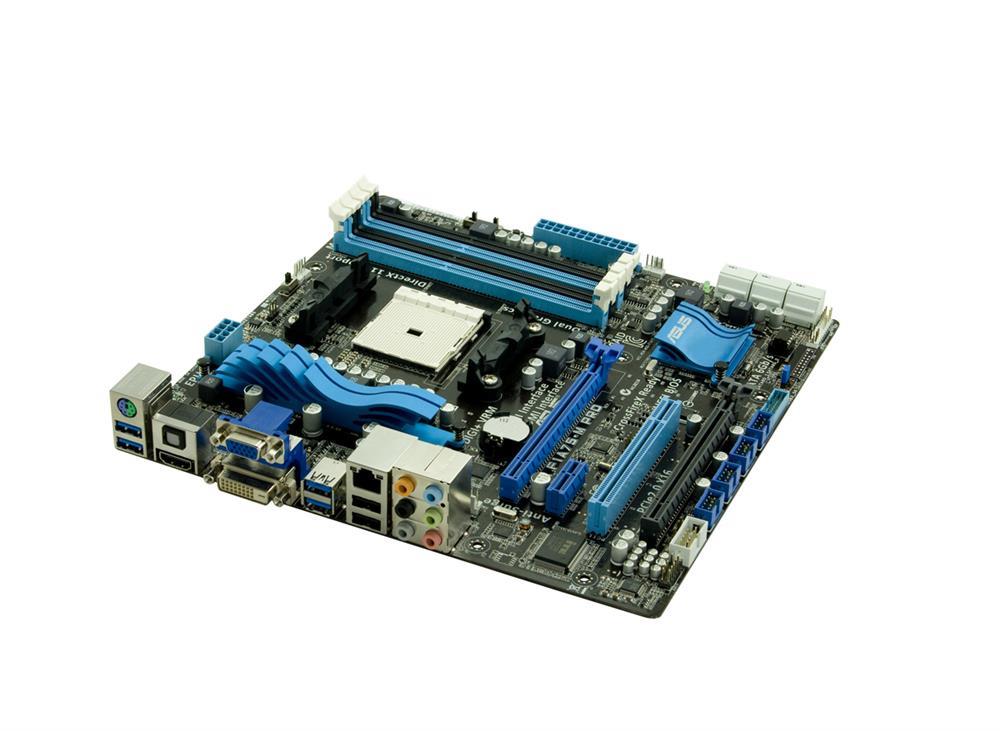F1A75-M PROR2.0 ASUS Socket FM1 AMD A75 Chipset AMD A-Series/ AMD E2-Series Processors Support DDR3 4x DIMM 6x SATA 6.0Gb/s Micro-ATX Motherboard (Refurbished)