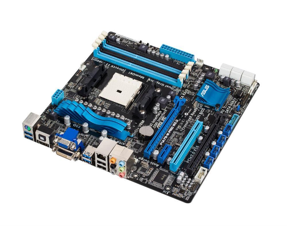 F1A75-MPROR20 ASUS Socket FM1 AMD A75 Chipset AMD A-Series/ AMD E2-Series Processors Support DDR3 4x DIMM 6x SATA 6.0Gb/s Micro-ATX Motherboard (Refurbished)