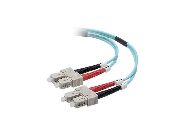 F2F40277-02M-G Belkin 10 Gig Aqua Patch Cable SC Multimode (Male) SC Multimode (Male) 6.6ft Fiber Optic 50 / 125 Aqua
