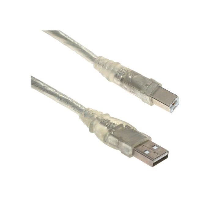 F3U133-10-CBL Belkin 10ft USB Ab Device USBa to USBb Clear Ice for Imac Rohs