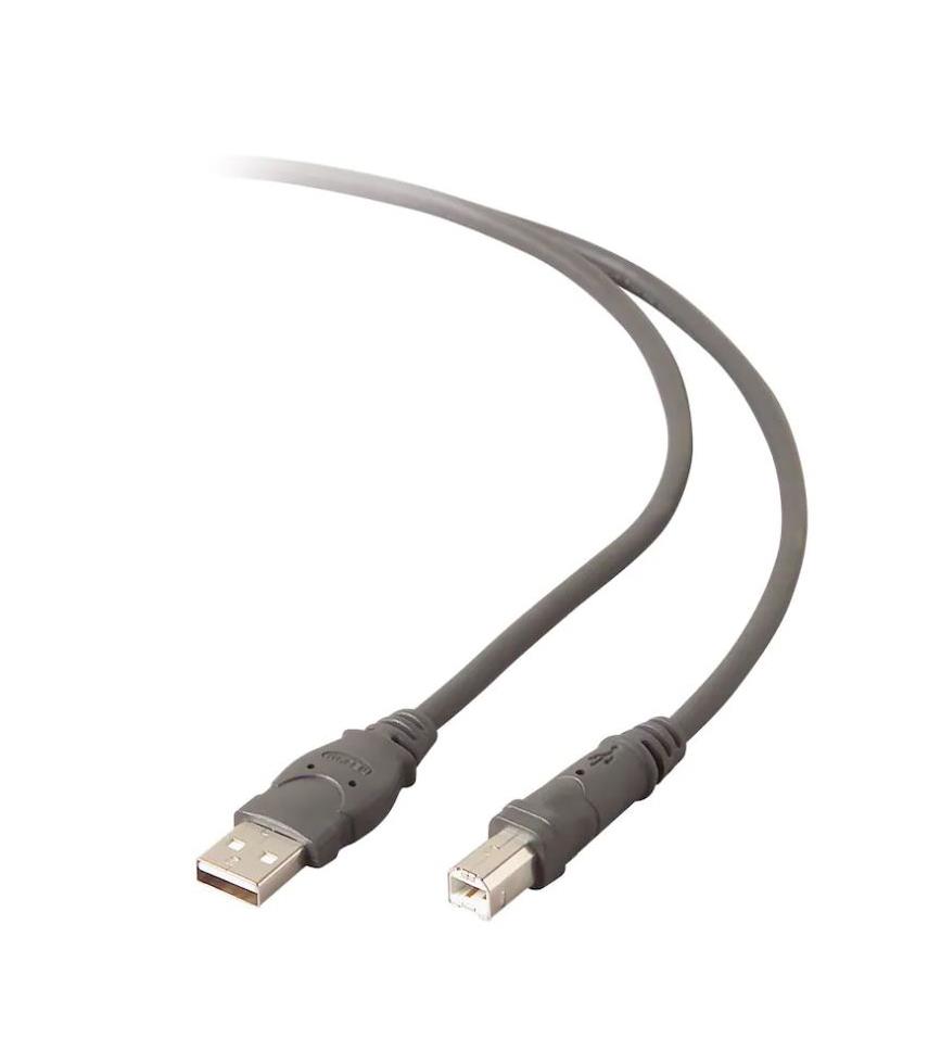 F3U133-RTC Belkin USB 2.0 Cable Type A Male Type B Male 3ft Gray