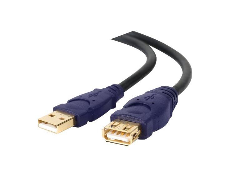 F3U134-06-GLD Belkin 6ft USB Aa Extension USBa/USBa Male/Female Premium Gold