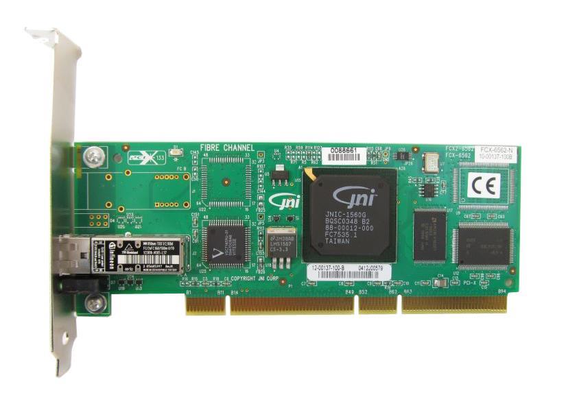FCX-6562-N Juniper Dual-Ports 1Gbps 66MHz 64-Bit PCI Fibre Channel Host Bus Adapter (Refurbished)