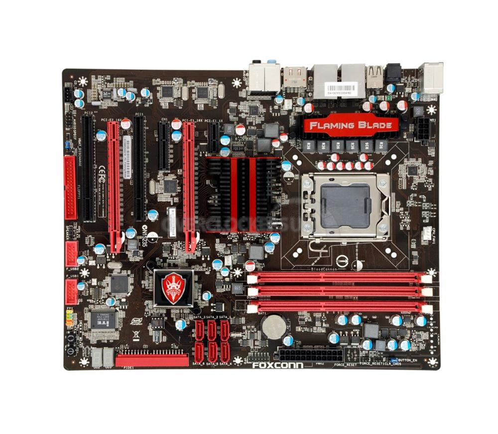 FLAMINGBLADE-GTI Foxconn Intel X58 CrossFireX Socket LGA1366 ATX Motherboard