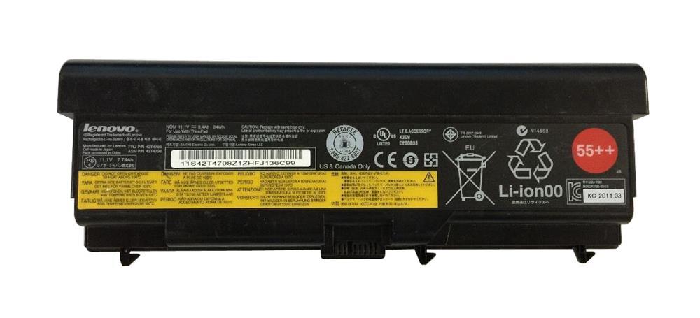 FRU42T4797 Lenovo 6-Cell Battery 55++ for ThinkPad T410/T420, T510/T520 (Refurbished)