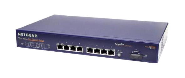 FS509T NetGear 9-Port 10/100Mbps RJ-45 Gigabit Ethernet Switch Rack Mountable (Refurbished)