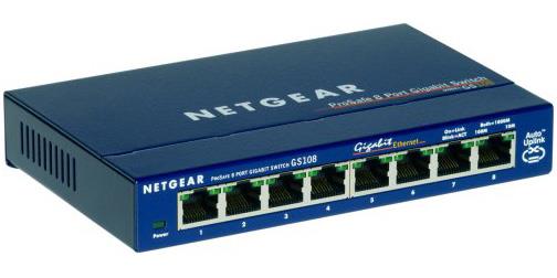 FS562 NetGear 8-Ports 10/100Mbps Gigabit Ethernet Switch (Refurbished)