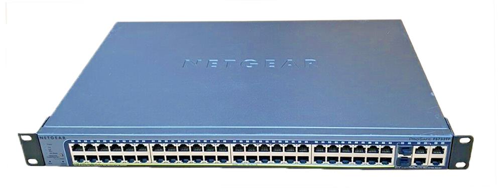 FS752TPSEU NetGear ProSafe 48-Ports 10/100Mbps Stacking Ethernet Smart Switch with 4 Gigabit Ports (Refurbished)