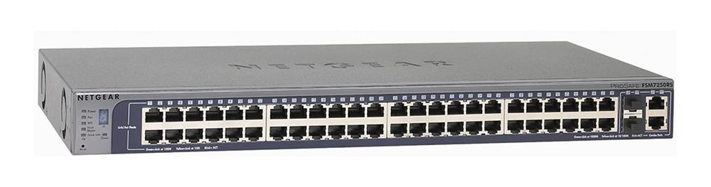 FSM7250RS NetGear ProSafe Feature Rich 48-Ports 10/100Mbps Layer 2 Managed Stackable Switch (Refurbished)