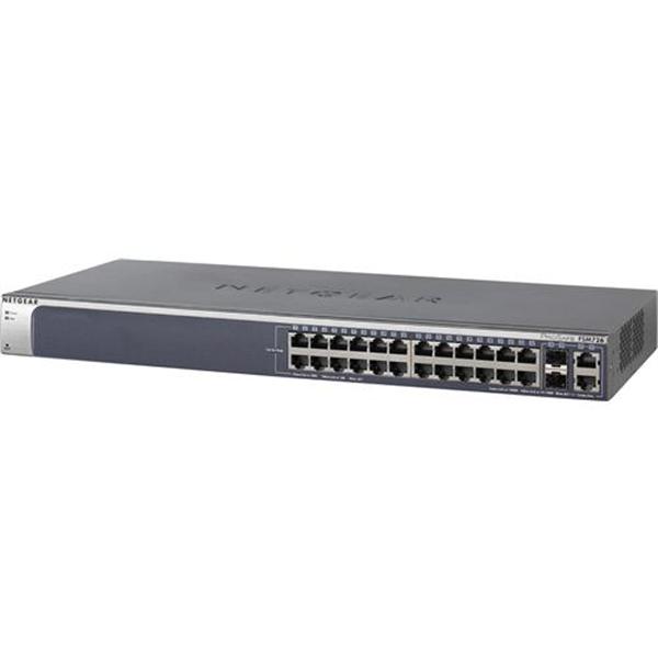 FSM726V2 NetGear ProSafe 24-Ports 10/100Mbps Layer 2 Managed Switch With 2 Combo Gigabit Ethernet Ports (Refurbished)