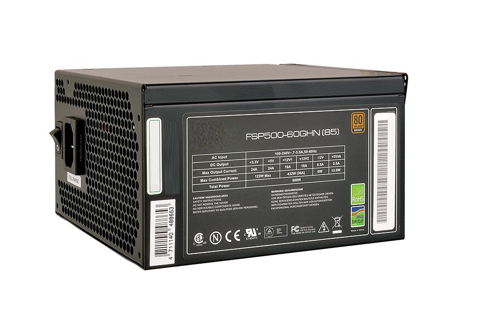 FSP500-60GHN(85) Sparkle PowerGroup 500-Watts 12V 82% Efficiency 80 Plus Bronze Power Supply