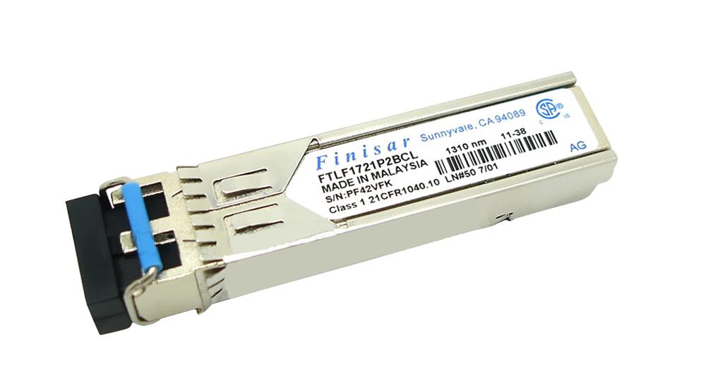 FTLF1721P2BCL Finisar SONET OC-48/STM-16 LR-1 2.67Gbps Single-mode Fiber 40km 1310nm LC Connector SFP Transceiver Module