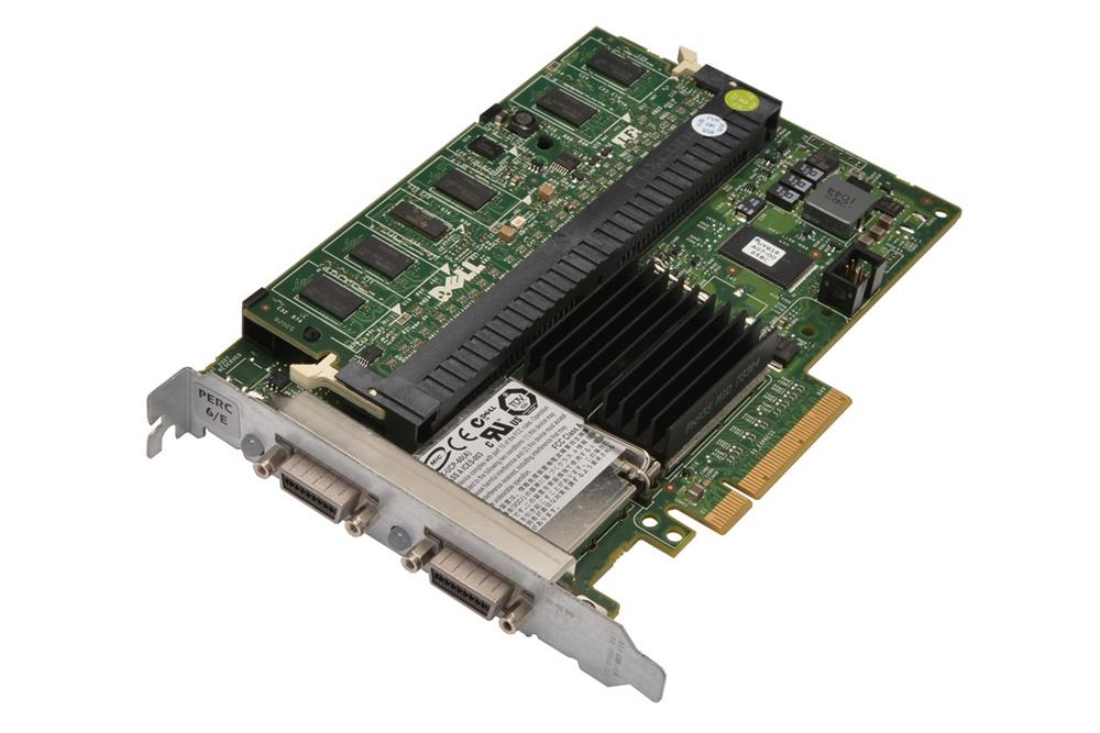 FY374 Dell PERC 6/e 512MB Cache SAS 3Gbps PCI Express 1.0 RAID Controller Card