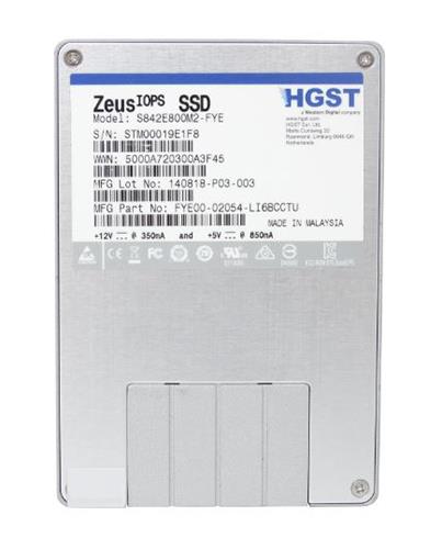FYE00-02054-LI6BCCTU Western Digital Zeus Iops 800GB 2.5 SAS SSD Solid State Drive A
