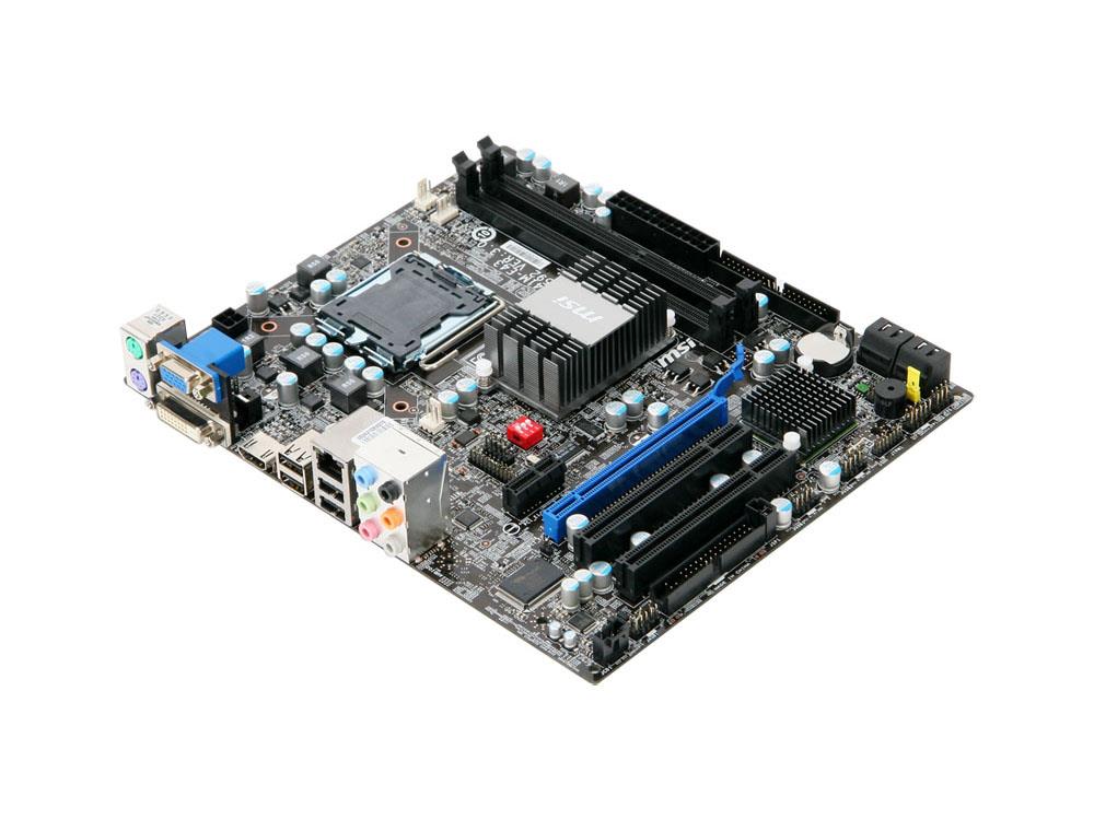 G41M-E43 MSI Socket LGA 775 Core 2 Quad / Core 2 Duo Processors Support DDR3 2x DIMM 4x SATA 3.0Gb/s Micro-ATX Motherboard (Refurbished)