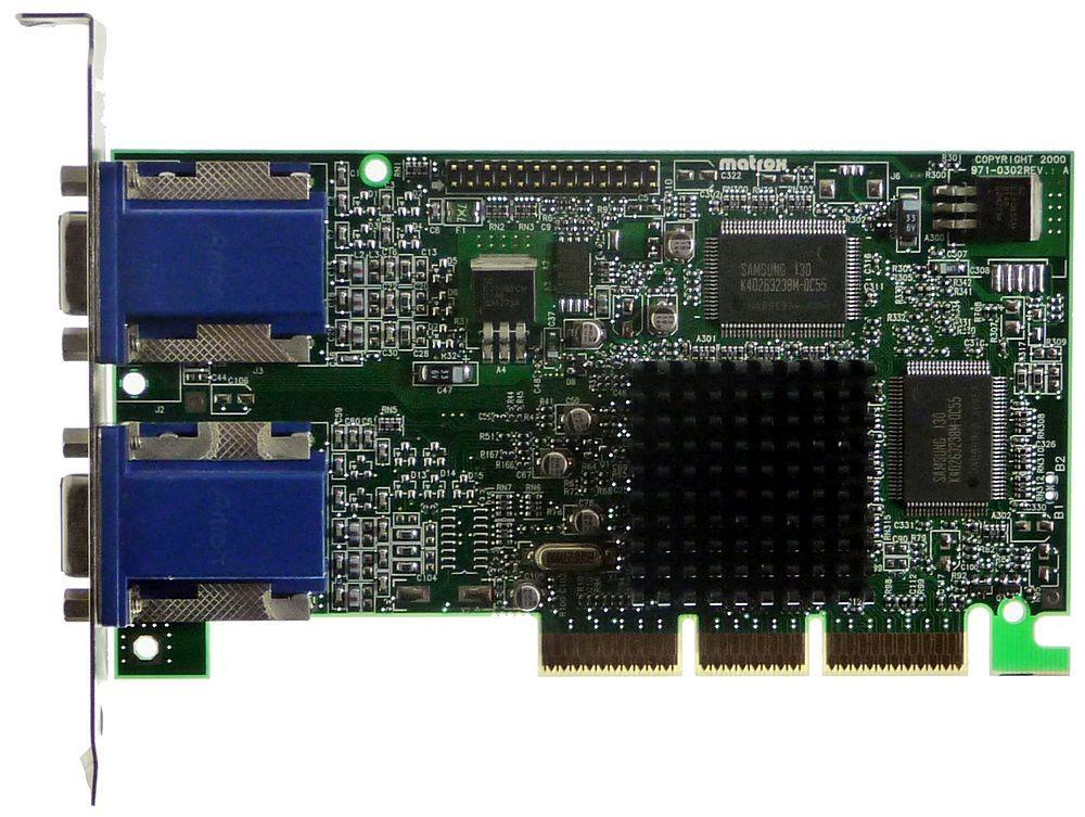 G45MDHA32DR Matrox Graphics Millennium G450 32MB Dual Head DDR Video Graphics Card