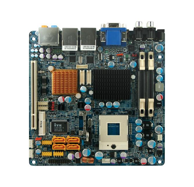 GA-6QPCV-RH Gigabyte Socket P Intel GME45/ICH9M-E Chipset Core 2 Duo Processors Support DDR2 2x SO-DIMM 4x SATA 3.0Gb/s Mini-ITX Server Motherboard (Refurbished)