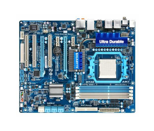 GA-790XTA-UD4 Gigabyte Socket AM3 AMD 790FX/ SB750 Chipset AM3 AMD Phenom II/ AMD Athlon/ Processors Support DDR3 4x DIMM 6x SATA 3.0Gb/s ATX Motherboard (Refurbished)