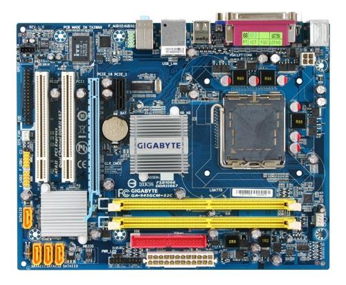 GA-945GCM-S2C Gigabyte Intel 945GC+ ICH7 Chipset Socket LGA775 Core2 Extreme/Core2 Duo FSB 1066 Processor Support DDR2 micro-ATX Motherboard (Refurbished)
