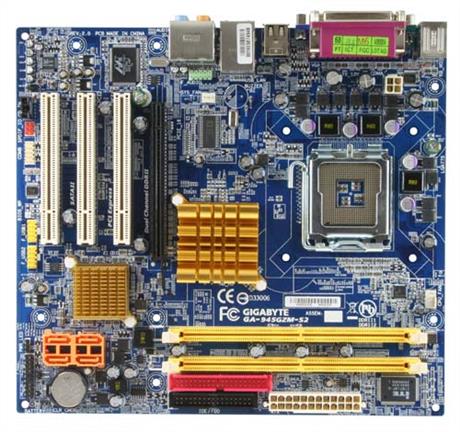 GA-945GZM-S2 Gigabyte Socket LGA 775 Intel 945GZ + ICH7 Chipset Intel Pentium 4/ Celeron D/ Pentium D/ Core 2 Duo/ Core 2 Extreme Processors Support DDR2 4x DIMM 4x SATA 3.0Gb/s Micro-ATX Motherboard (Refurbished)