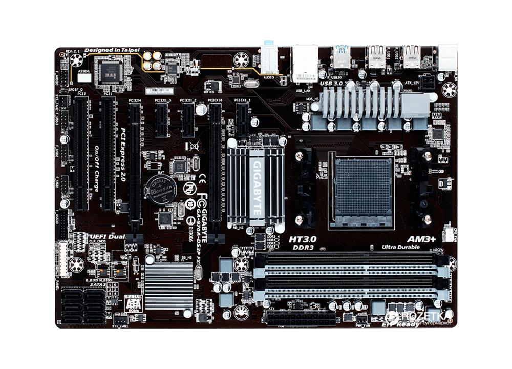 GA 970A DS3P FX rev. 2.1 Gigabyte Tech Computer System Board