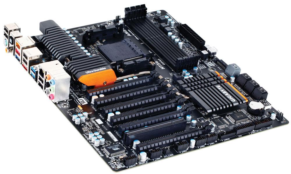 GA-990FXA-UD7(rev.1.x) Gigabyte Socket AM3+ AMD 990FX/ SB950 Chipset AMD AM3+ FX/ AM3 Phenom II/ Athlon II Processors Support DDR3 4x DIMM 6x SATA 6.0Gb/s Extended ATX Motherboard (Refurbished)