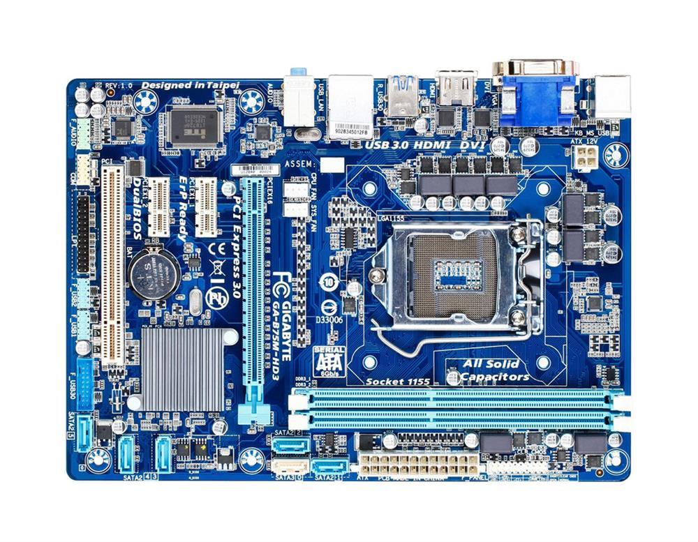 自作デスクトップPC　GIGABYTE GA-B75M-D3H D3h Motherboard B75 Gigabyte Motherboard GIGABYTE GA-B75M-D3H