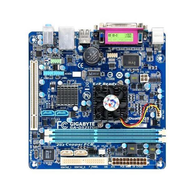 GA-D425TUD Gigabyte Socket On Board Intel NM10 Chipset Intel Atom D425 Processors Support DDR3 2x DIMM 2x SATA 3.0Gb/s Mini-ITX Motherboard (Refurbished)