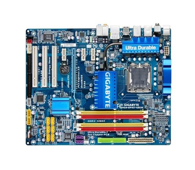GA-EP45-UD3R GIGABYTE Core 2 Quad/ P45 Chipset/ DDR2-1366/ A&GbE/ Socket 775/ ATX Motherboard (Support Intel Core 2 Quad/ Core 2 Extreme/ Core 2 Duo/ Pentium Extreme/ Pentium D/ Pentium 4 Extreme/ Pentium 4/ Celeron Processor) (Refurbished)