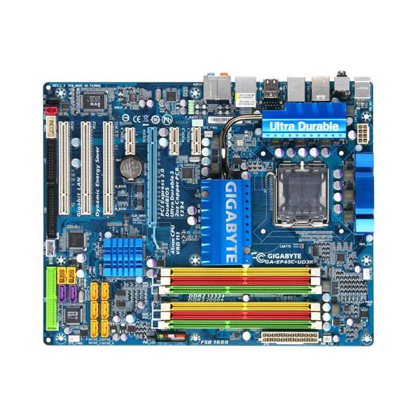 GA-EP45C-UD3R Gigabyte P45/ICH10 Chipset Core 2 Extreme/ Core 2 Quad/ Core 2 Duo/ Pentium Dual Core/ Celeron Processors Support Socket LGA775 ATX Motherboard (Motherboard) (Refurbished)