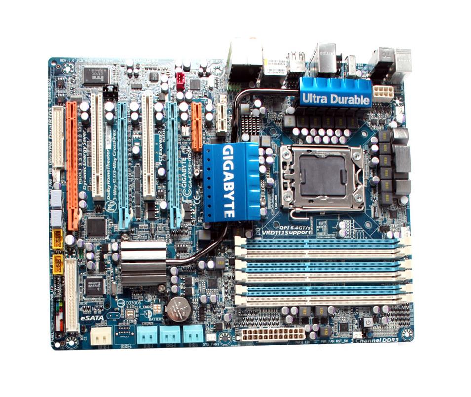 GA-EX58-UD4P Gigabyte Intelcore I7 Lga1366 X58 Ddr3 Lan Audio Motherboard (Motherboard Only) (Refurbished)