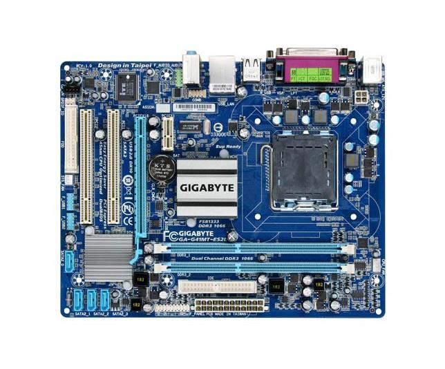 GA-G41MT-ES2L Gigabyte Desktop Motherboard Intel G41 Express Chipset Socket T LGA-775 Micro ATX 1 x Processor Support 4GB DDR3 SDRAM Maximum RAM Floppy Controller, Serial ATA/300, Ultra ATA/100 (ATA-6) Onboard Video 1 x PCIe x16 Slot (Refurbished)