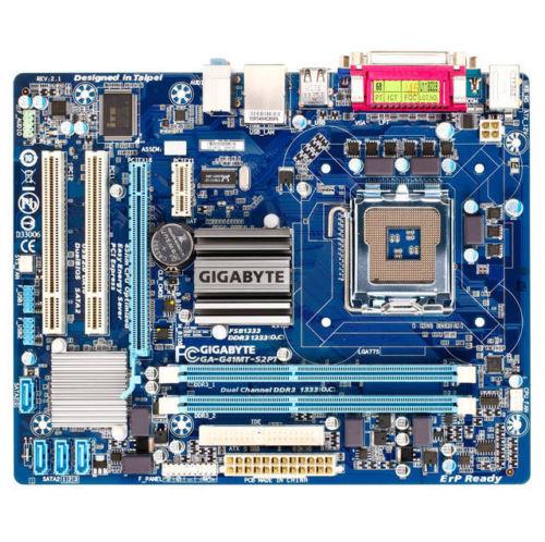 GA-G41MT-S2PT Gigabyte Motherboard Socket T LGA775 DDR3 PCI Express Micro ATX